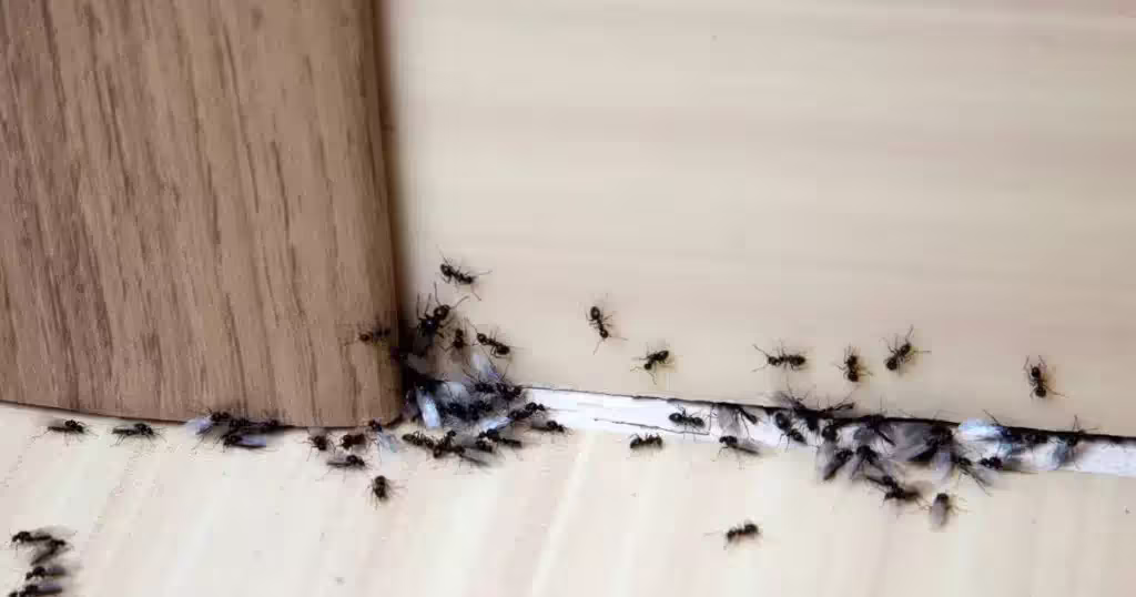 Fourmis dans un environnement infesté